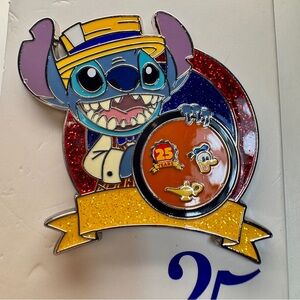 NWT Stitch Disney Pin Trading 25th Anniversary